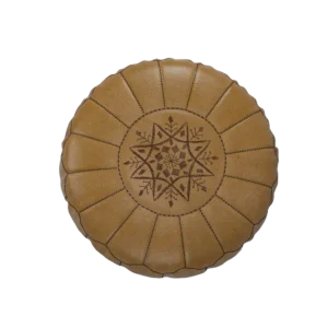 moroccan leather pouf ottoman